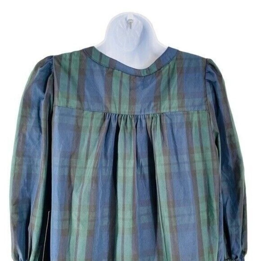 Pomander Place NEW Blackwatch Kenzo Academia Plaid Mini Dress Green Size XXL - Picture 8 of 12